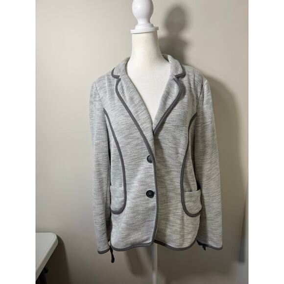 Anthropologie Jackets & Blazers - Anthropologie Cartonnier Gray Blazer Size L Preppy Business Office